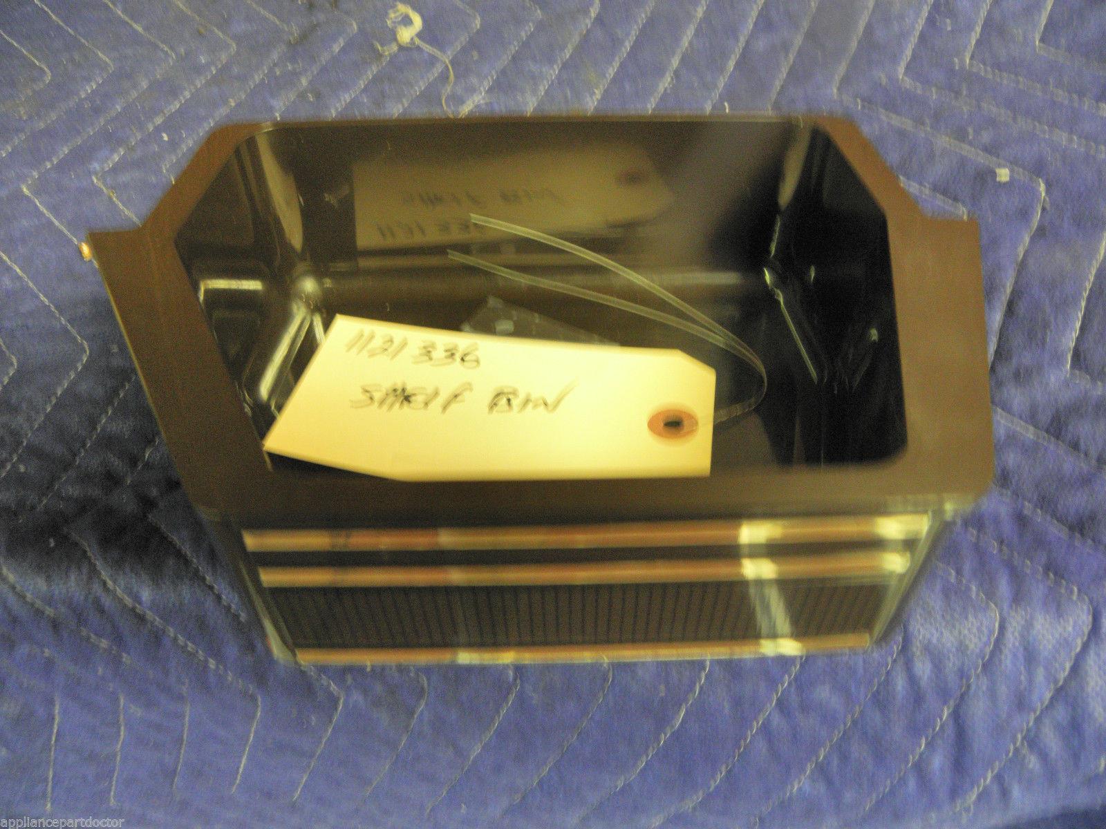 WHIRLPOOL REFRIGERATOR 1121336 SHELF BIN USED PART ASSEMBLY FREE SHIPPING