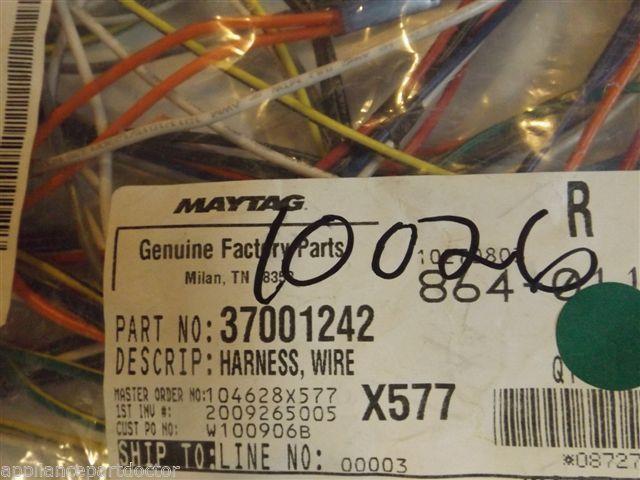 Maytag Dryer  37001242  Harness, Wire NEW IN BOX