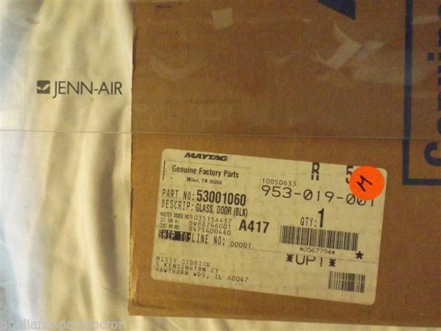 JENN AIR MICROWAVE 53001060 Glass, Door NEW IN BOX