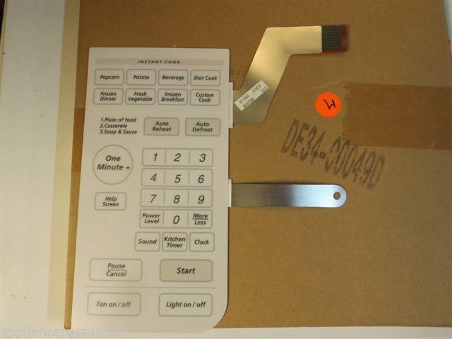Samsung Microwave DE34-00049D  Touch Pad Membrane NEW IN BOX