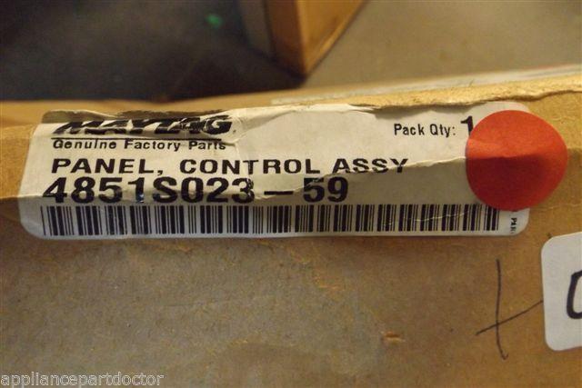 MAYTAG STOVE 4851S023-59 PANEL CONTROL NEW IN BOX