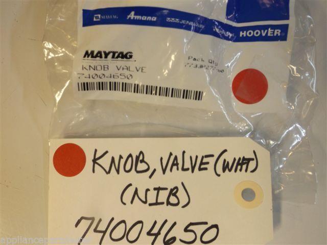 Maytag Gas Stove  74004650  Knob, Valve (wht) NEW IN BOX