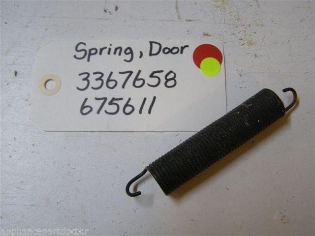 KENMORE DISHWASHER 3367658 675611 DOOR SPRING USED PART ASSEMBLY