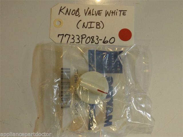 Maytag Gas Stove  7733P083-60  Knob, Valve White   NEW IN BOX