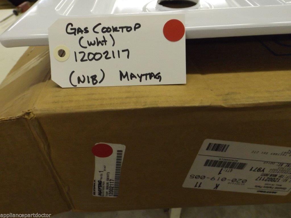 Maytag Whirlpool Stove 12002117 Gas Cooktop (wht) NEW IN BOX
