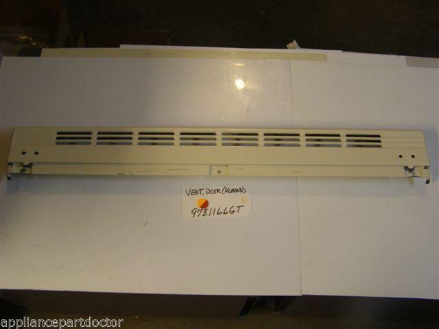 Kitchen Aid STOVE 9781166GT  Vent, Door (almond) scratches  USED