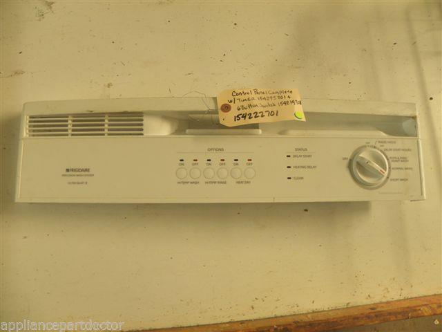 WHITE DISHWASHER 154222701 154295701 154214701 CONTROL PANEL COMPLETE *SOME BLEM