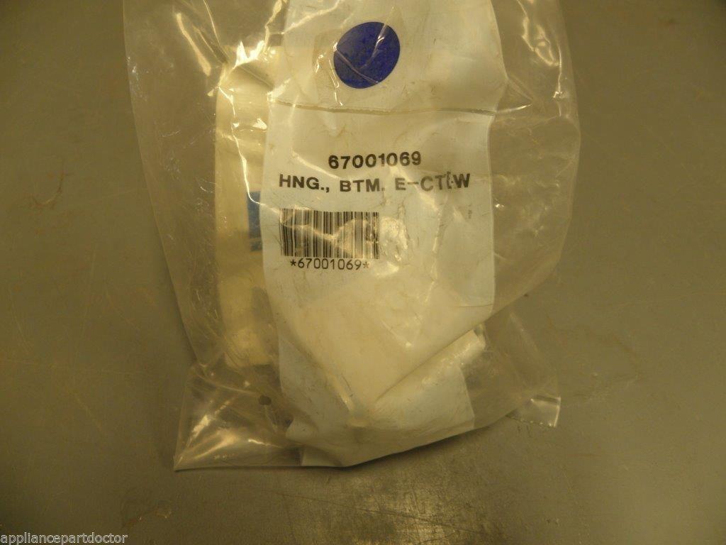 Whirlpool Maytag Amana Refrigerator 68001069 Bottom Hinge (white)  NEW IN BOX