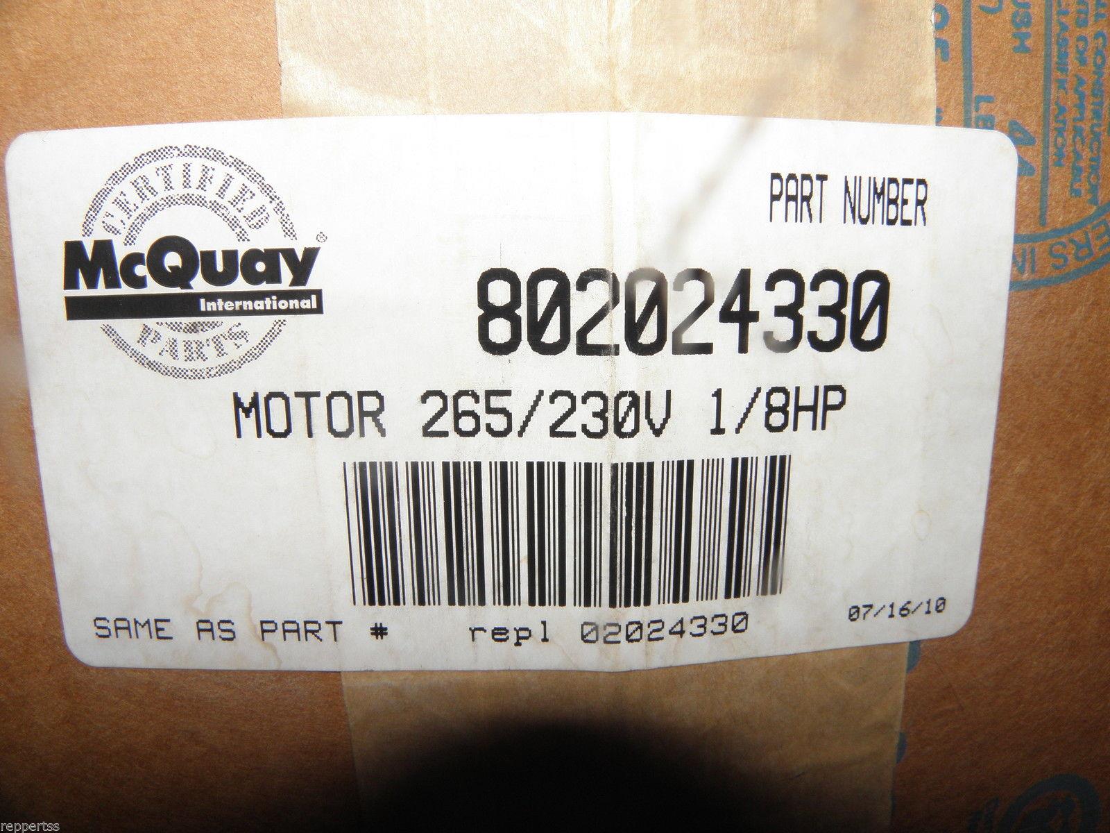 NEW IN BOX FASCO INDUSTRIES 265-230 VOLT 1/8 HP 802024330 02024338  FREE SHIP