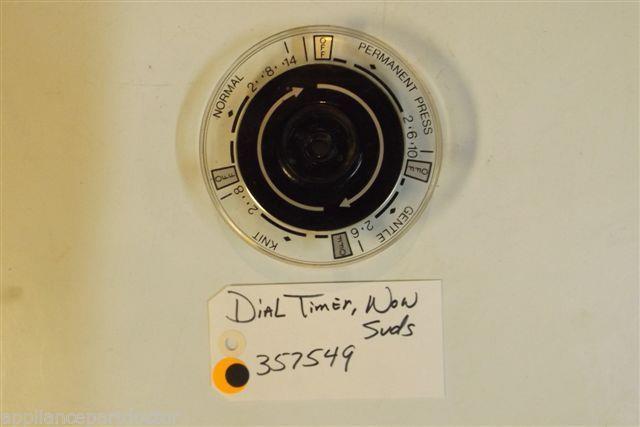 Whirlpool  Washer 357549  Dial timer non suds   used part