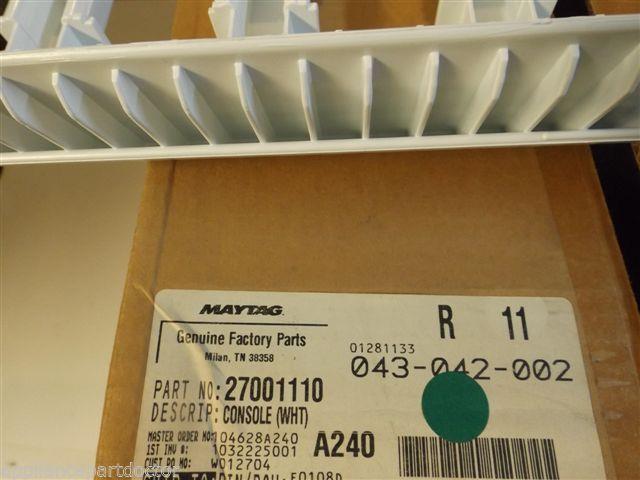 Maytag Crosley Dryer  27001110  Console (wht) NEW IN BOX