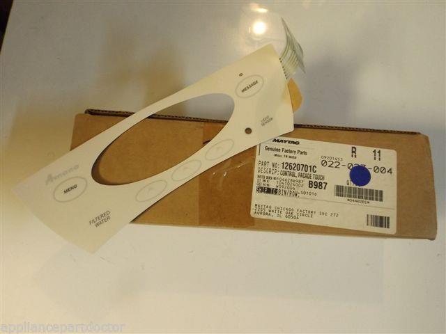 Maytag Amana Refrigerator  12620701C  Control, Facade Touch (bsq)  NEW IN BOX