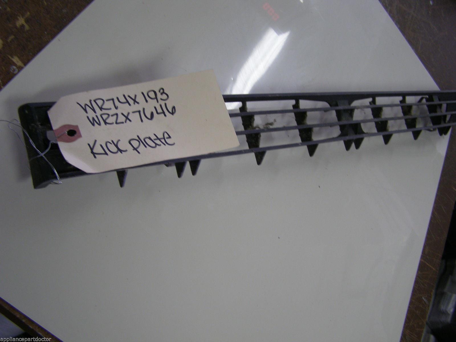 GE REFRIGERATOR WR74X193 KICK PLATE WITH CLIPS