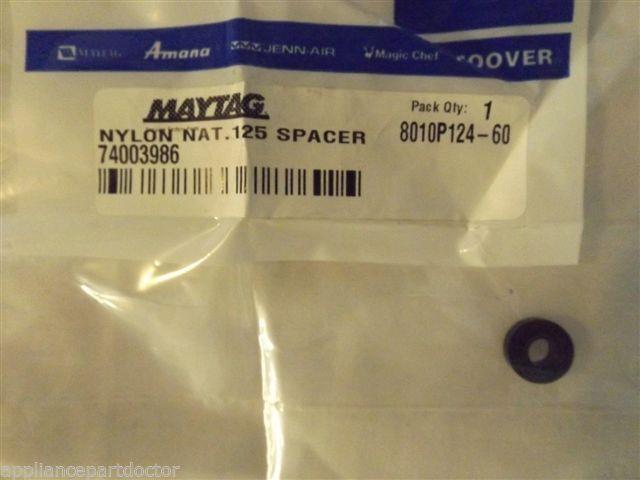 MAYTAG/AMANA/ADMIRAL STOVE 74003986 Spacer, Door Glass (blk)  NEW IN BOX