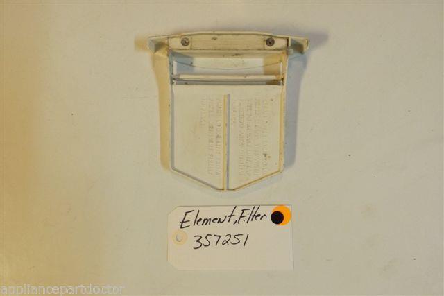 Whirlpool  Washer 357251 Element filter    used part