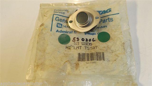 MAYTAG WHIRLPOOL DRYER 530306 High limit thermostat NEW IN BAG