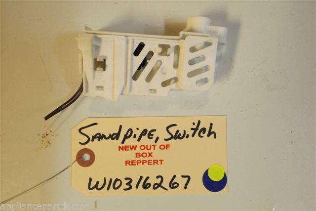 KENMORE DISHWASHER W10316267  Sand pipe, switch    NEW W/O BOX