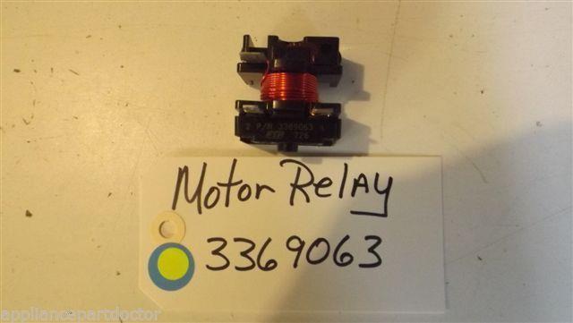 WHIRLPOOL DISHWASHER 3369063   motor relay used part