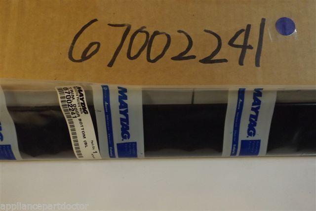 MAYTAG REFRIGERATOR 67002241 Trim, Door Bottom (blk)   NEW IN BOX