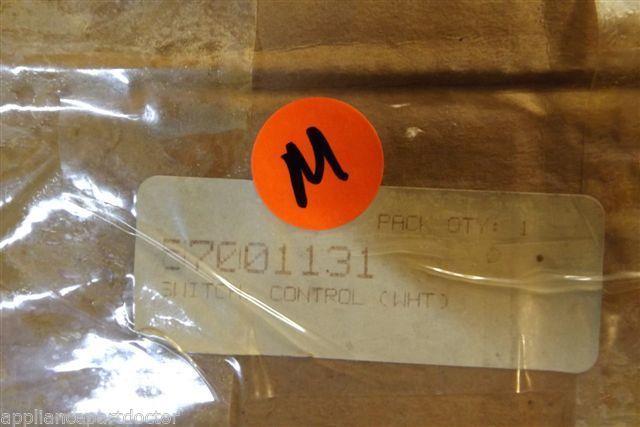 JENN AIR MAYTAG MICROWAVE  57001131 BUTTON CONTROL WHT.  NEW IN BOX