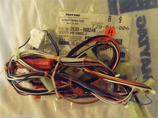 SAMSUNG MAYTAG MICROWAVE DE39-00024B Wire Harness-a   NEW IN BAG