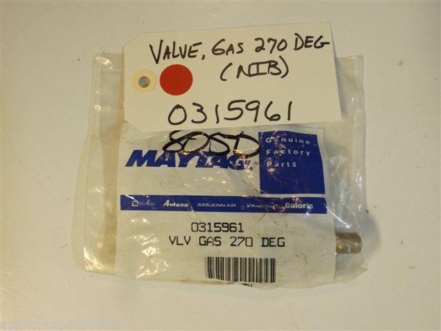 Maytag Amana Gas Stove  0315961 Valve, Gas 270 Deg   NEW IN BOX