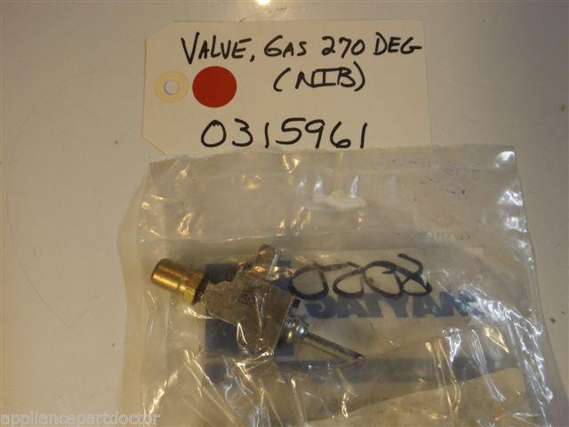 Maytag Amana Gas Stove  0315961 Valve, Gas 270 Deg   NEW IN BOX