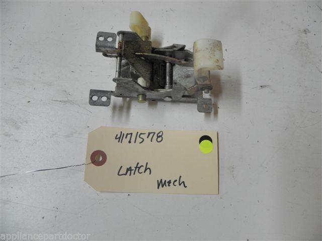 WHIRLPOOL KITCHEN AID DISHWASHER 4171578 LATCH MECHANISM USED PART ASSEMBLY
