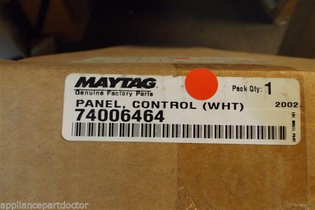 MAYTAG STOVE 74006464 PANEL CONTROL WHT. NEW IN BOX