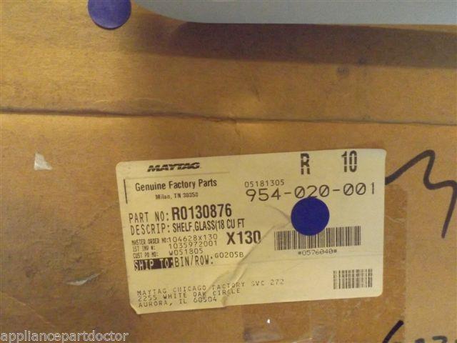 AMANA REFRIGERATOR R0130876 Shelf,glass(18 Cu Ft Tm)    NEW IN BOX