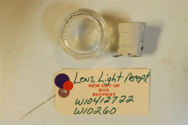 MAYTAG STOVE W10412722    W10260    Lens, Light  recepticle    NEW W/O BOX