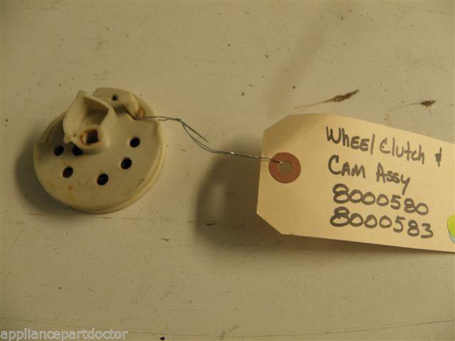 FRIDGIDAIRE DISHWASHER 8000580 8000583 WHEEL CLUTCH & CAM USED PART ASSEMBLY