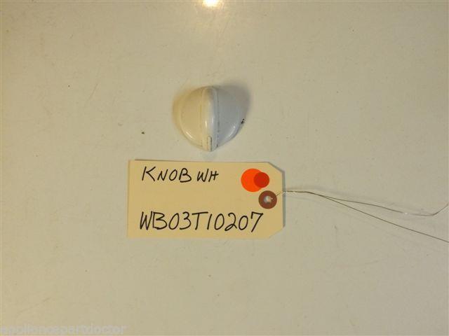 GE STOVE WB03T10207  Knob Wh used