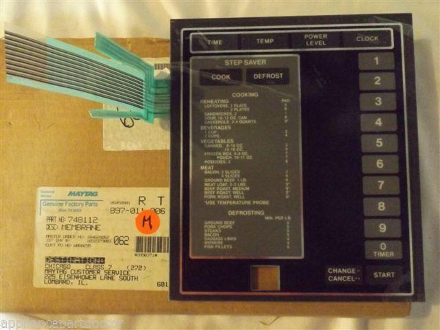 JENN AIR MICROWAVE 748112 MEMBRANE   NEW IN BOX