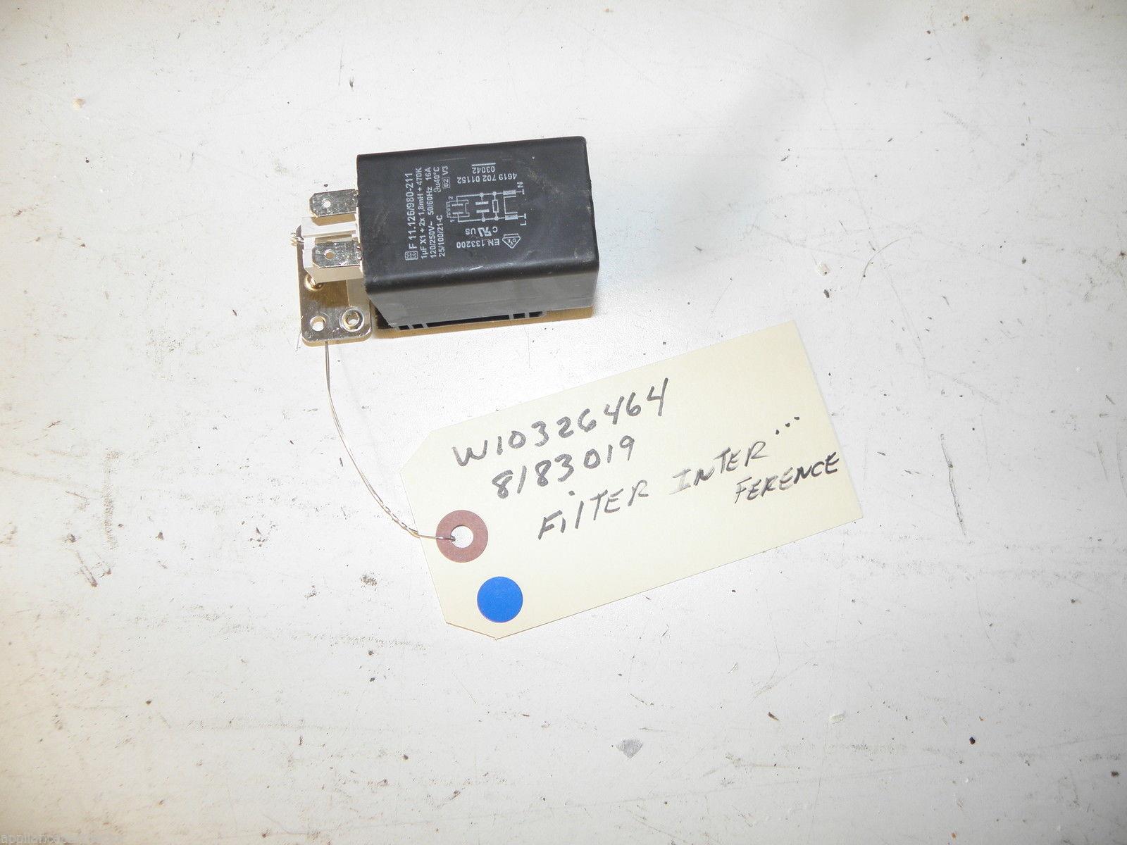 WHIRLPOOL WASHER W10326464 8183019 INTERFERENCE FILTER USED PART ASSEMBLY F/S