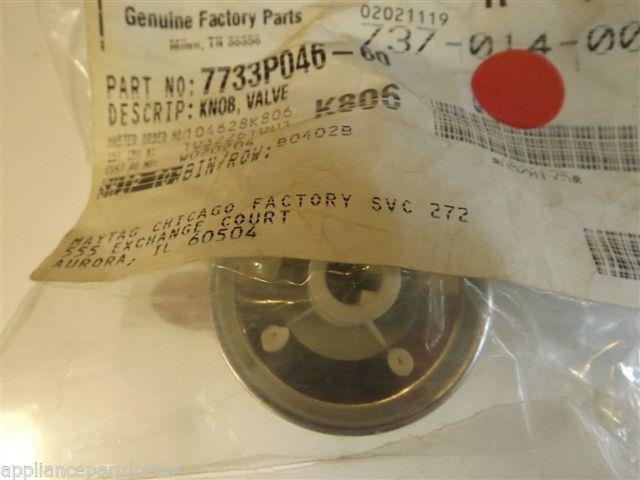 Maytag Magic Chef Gas Stove  7733P046-60  Knob, Valve (wht)  NEW IN BOX