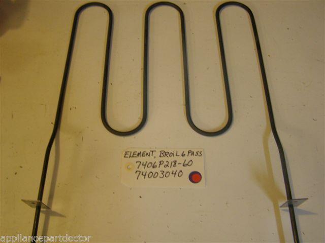 MAYTAG STOVE 7406P218-60  74003040  Element, Broil  USED