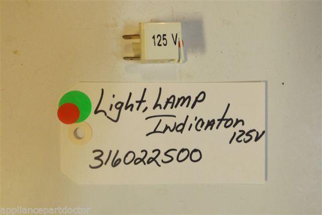 FRIGIDAIRE Stove  316022500 Light/lamp, Indicator, 125 V   USED PART