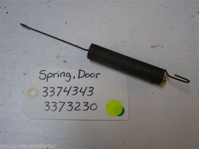 WHIRLPOOL DISHWASHER 3374343 3373230 DOOR SPRING USED PART ASSEMBLY