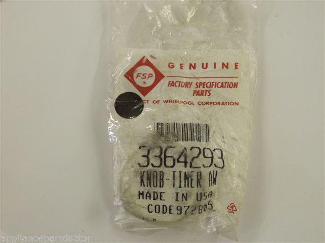FSP Whirlpool Washer Combo  3364293  Knob, Timer (washer) (almond)  NEW IN BOX