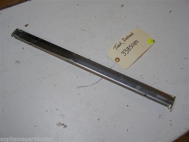 WHIRLPOOL DISHWASHER 3385089 3379941 DISHRACK TRACK USED PART ASSEMBLY