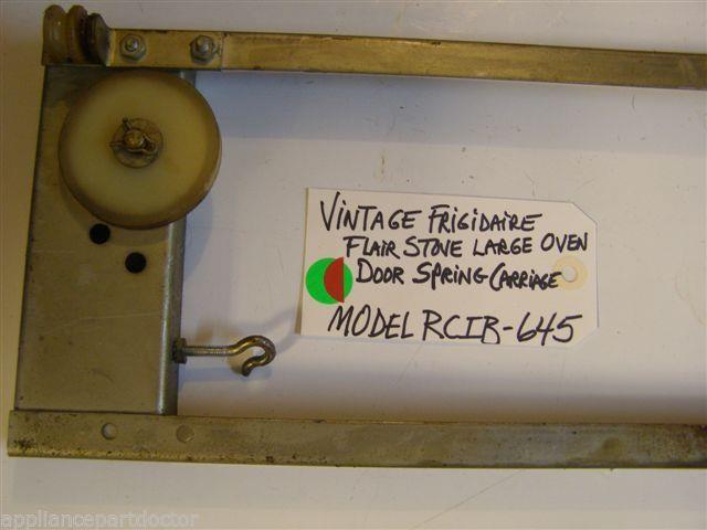 Model RCIB-645 Vintage Frigidaire Flair Stove Large Oven Door Spring Carriage