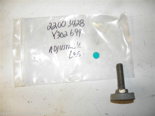 MAYTAG DRYER 22003428 Y302699 ADJUSTABLE LEG W/ NUT USED PART ASSEMBLY F/S