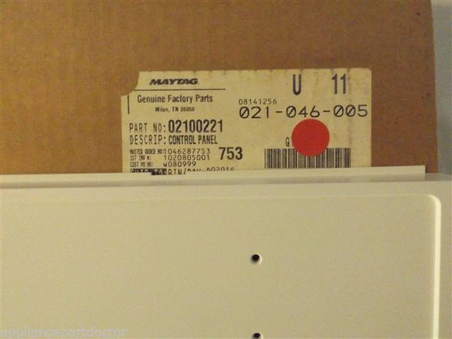 ADMIRAL MAGIC CHEF STOVE 02100221 CONTROL PANEL   NEW IN BOX