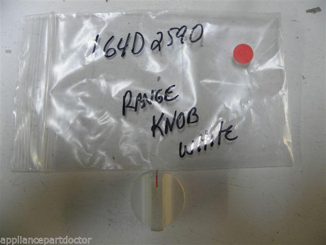 GE STOVE 164D2590 BURNER SELECTOR KNOB WHITE USED PART ASSEMBLY