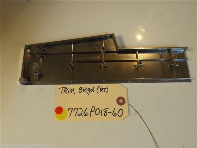 Magic Chef  STOVE 7726P018-60  Trim, Bkgd. (rt) scratches from use   used