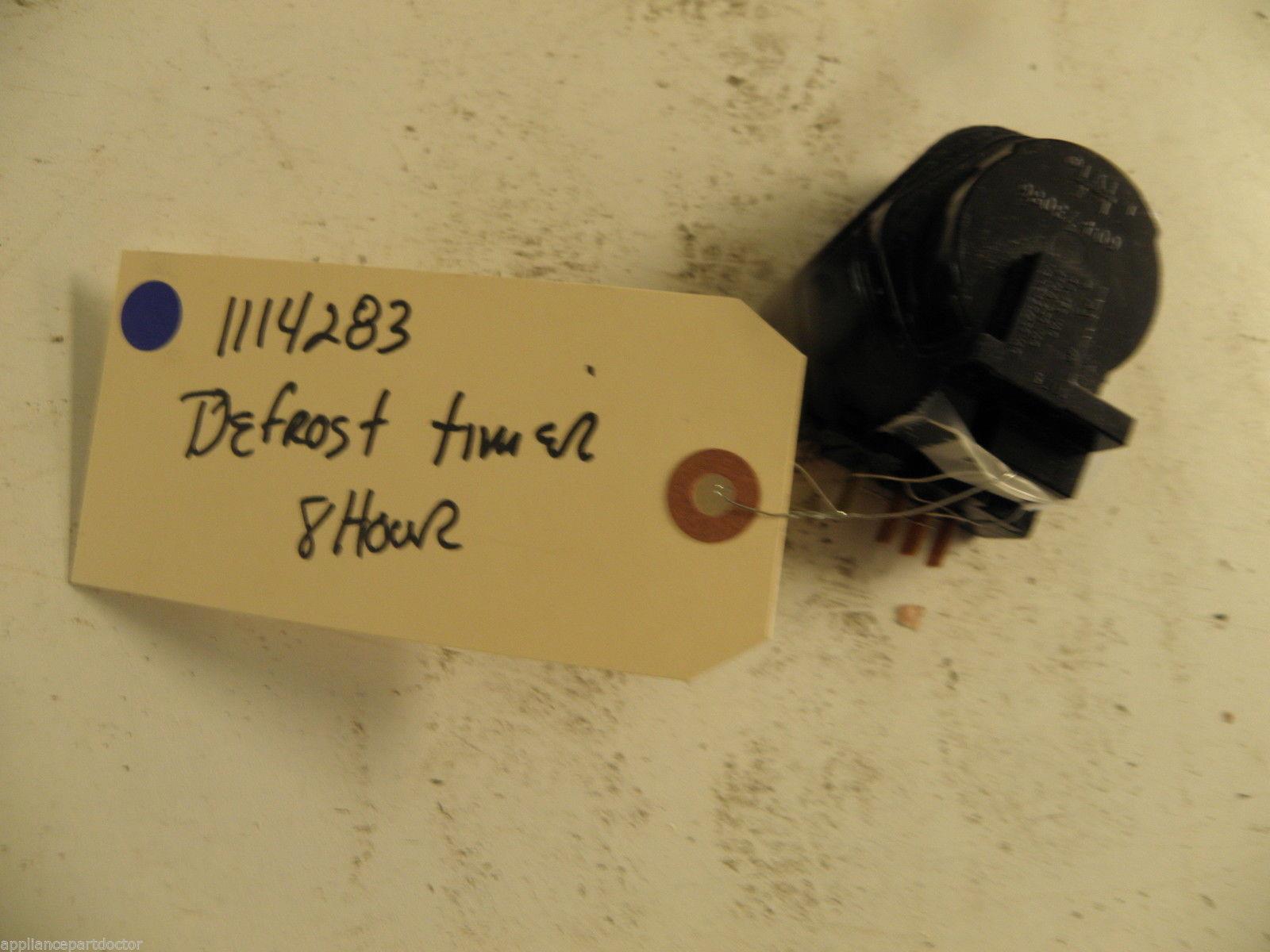 WHIRLPOOL REFRIGERATOR  1114283 DEFROST TIMER 8 HR USED PART ASSEMBLY F/S
