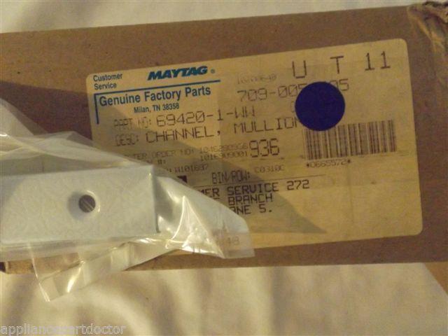 JENN AIR MAGIC CHEF REFRIGERATOR 69420-1-WW CHANNEL MULLION DIVIDER   NEW IN BOX