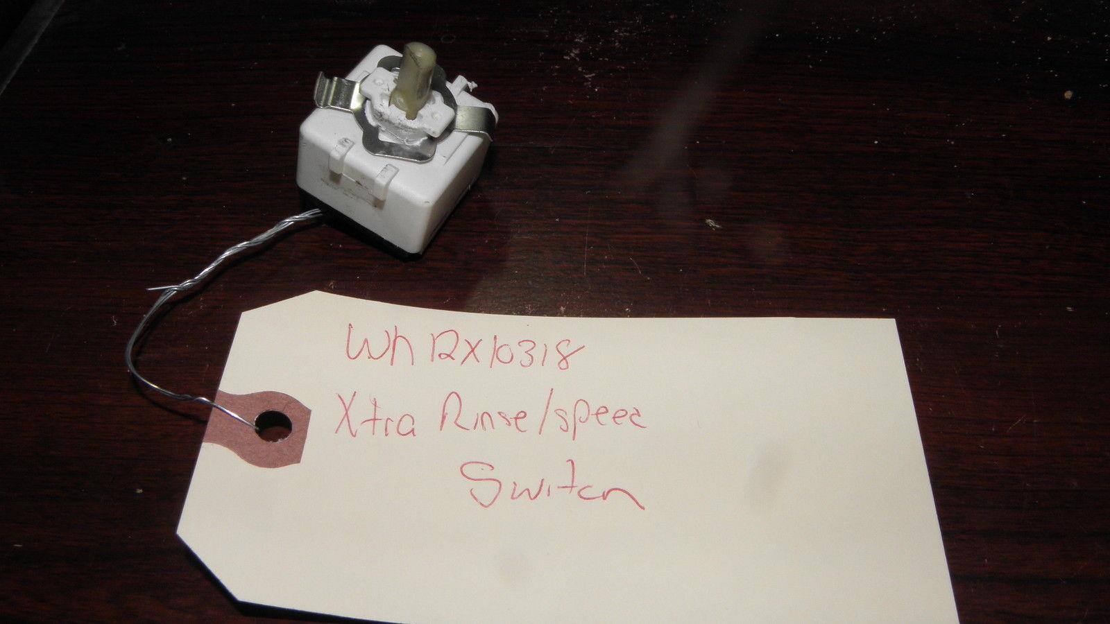 GE FRONT LOAD WASHER WASHING MACHINE WH12X10318 EXTRA RINSE/SPEED SWITCH