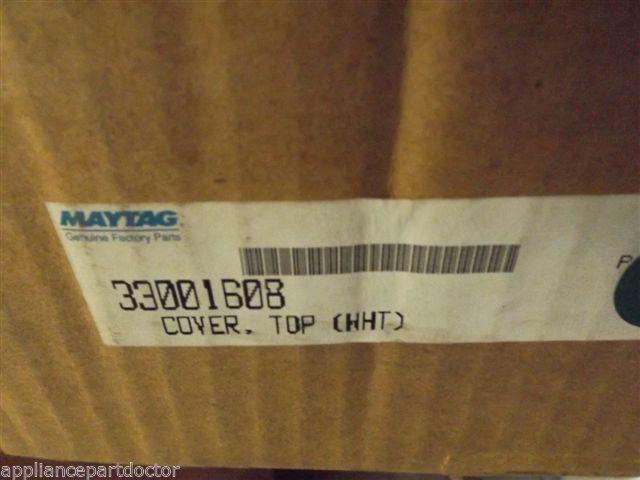 MAYTAG DRYER 33001608 Cover, Top (wht)  NEW IN BOX